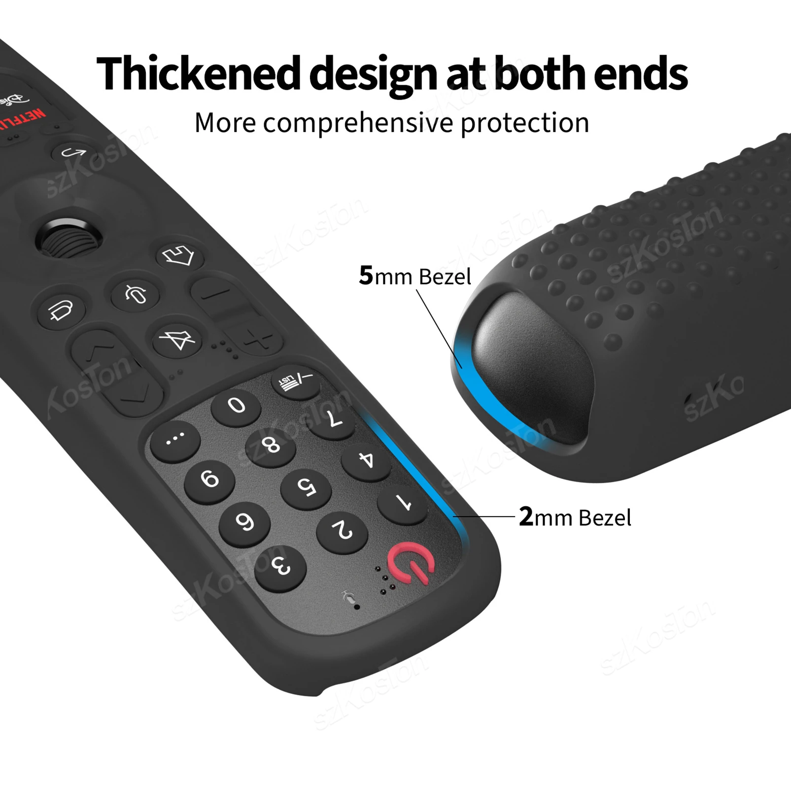 Силиконовый ударопрочный защитный чехол для смартфона LG с дистанционным