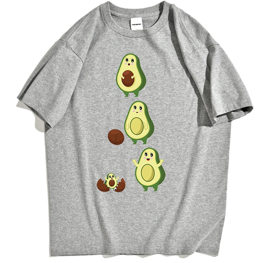 

Милая детская одежда с мультяшным авокадо, мужские футболки, интересная Мужская футболка с фруктовым принтом, трендовая Мужская футболка в ...