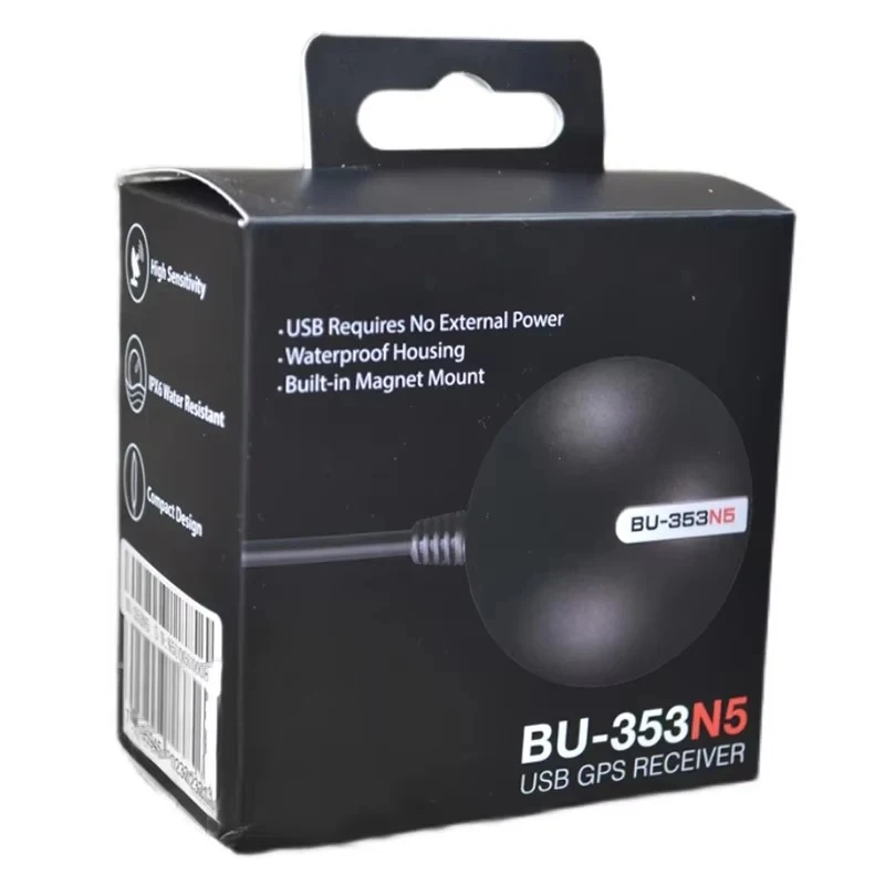 Фото USB GPS-приемник G-mouse BU-353N5, замена для BU-353S4 BU353-S4 BU353S4, MediaTek AG3335MN, поддержка GPS, ГЛОНАСС, BDS, QZSS, SBAS №2
