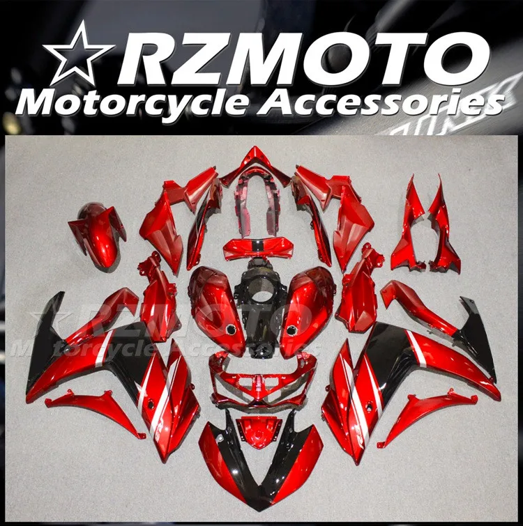 

4 подарка, новый комплект обтекателей из АБС-пластика для YAMAHA YZF-R3 15 16 17 18 YZF-R25 R3 R25 2015 2016 2017 2018, набор обтекателей красного и черного цвета