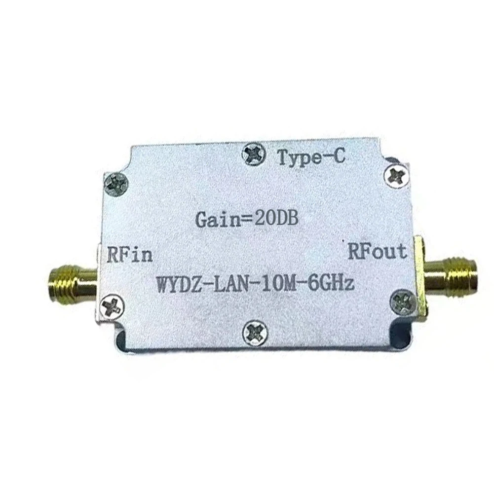 

10M-6GHz Low Noise Amplifier Gain 20DB/30DB/40DB High Flatness LNA RF Signal Driver Receiver Suit For Beidou/GPS Radio FM Radio