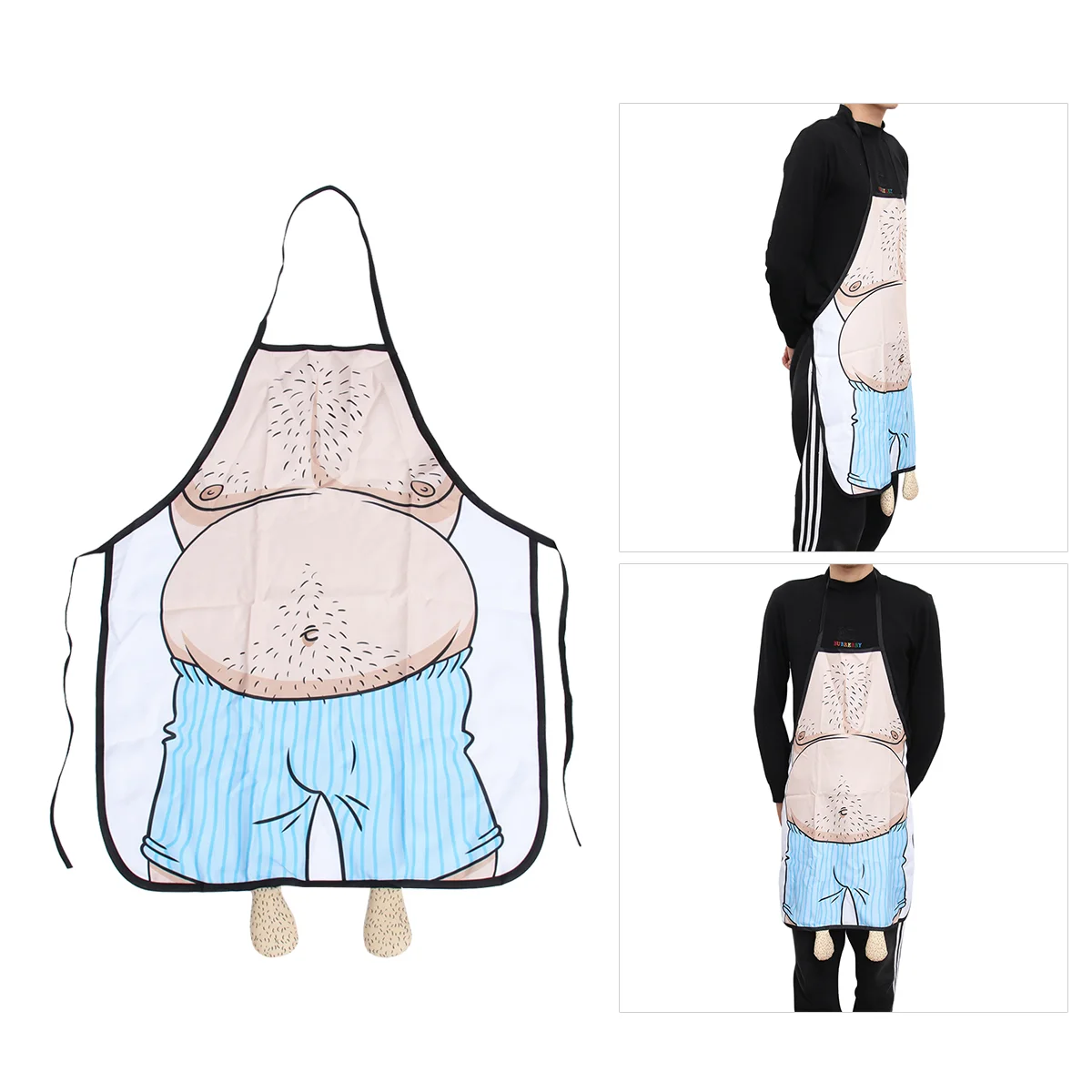 

Apron Aprons Funny Cookingkitchen Men Baking Bbq Sleeveless Grilling Novelty Chef Belly Adult Gifts Mens Man Adults Sexywork Gag
