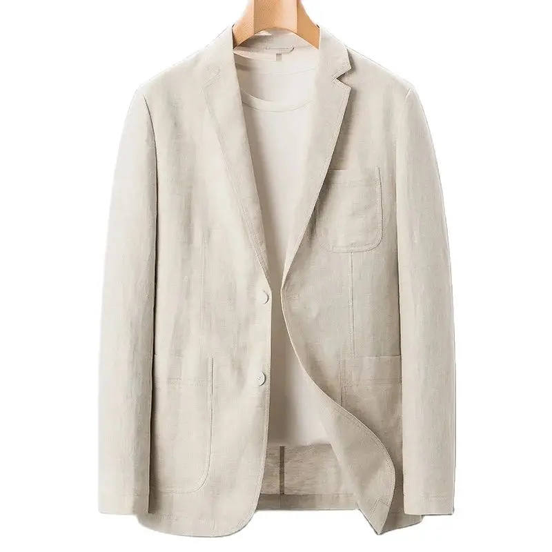 BATMO 2024 Новое поступление 100% льняные повседневные куртки для мужчин мужские