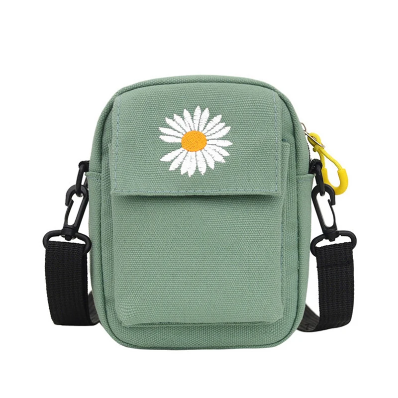 

Women Single Shoulder Bag Solid Color Casual Handbag Outdoor Canvas Handbag Zipper Cross-body Bag Messenger Bag Phone Bags