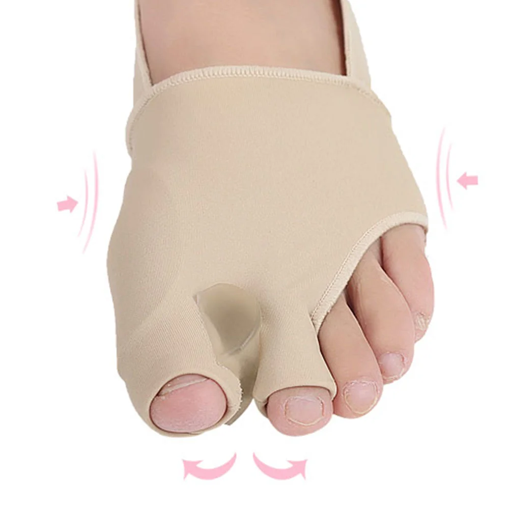 

1 Pair Socks Liners Thumb Bunions Protector Ease Foot Pain Gel Hallux Valgus Corrector Big Toe Pedicure Toes Separator -Size S