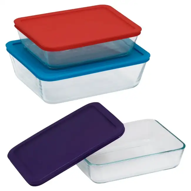 

Store Glass Container, Multi Color, 6 Piece