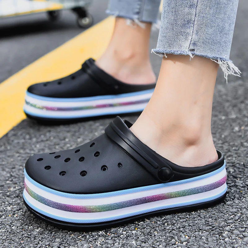 Сандалии унисекс пляжные Классические тапки для сада на платформе Эва Летняя