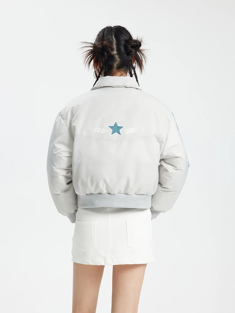 Короткий пуховик Женский дизайн Одежда на хлопковой подкладке Маленькая зимняя