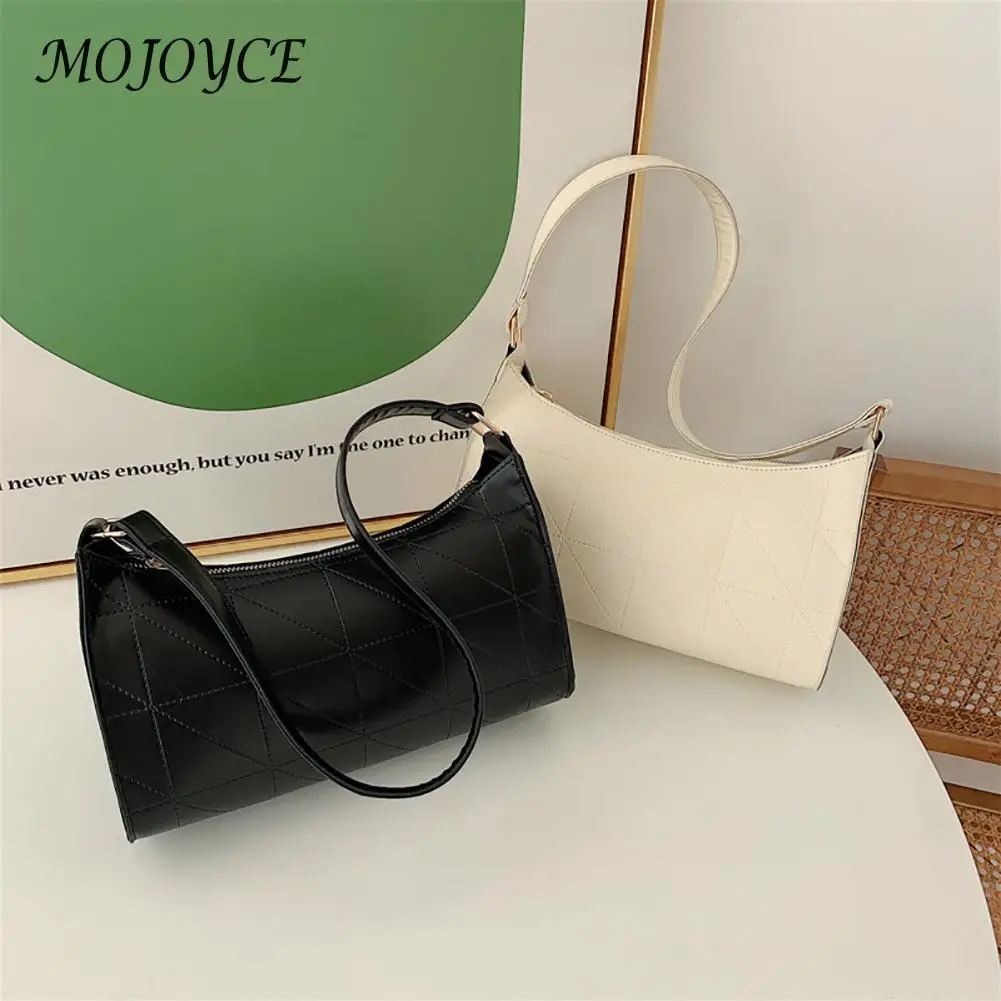 

Female PU Leather Shoulder Bag Female Small Purse All-Match Fashion Handbags Solid Color Leisure Traveling Handbags