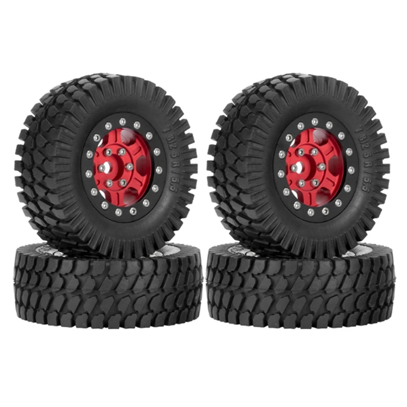 

4 шт. 76 мм 1,55 металлическое колесо Beadlock для 1/10 радиоуправляемого гусеничного автомобиля Axial Yeti Jr RC4WD D90 Tamiya CC01