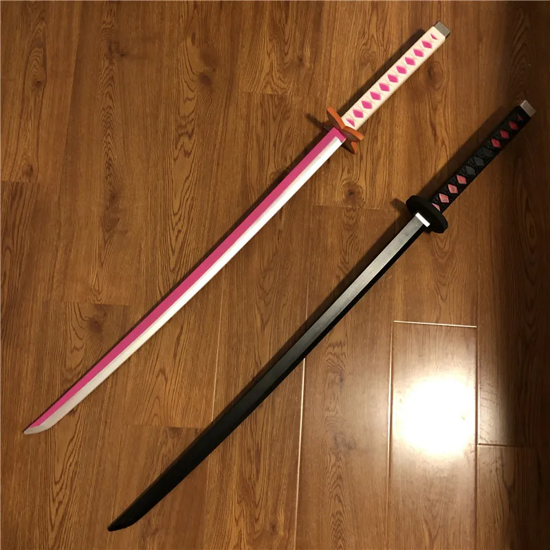 

104cm/103cm Black/Pink Anime PU Deadpool Sword Toy Placement Sheath Kendo Special Sports Links Cos Stage Props For Children Toys