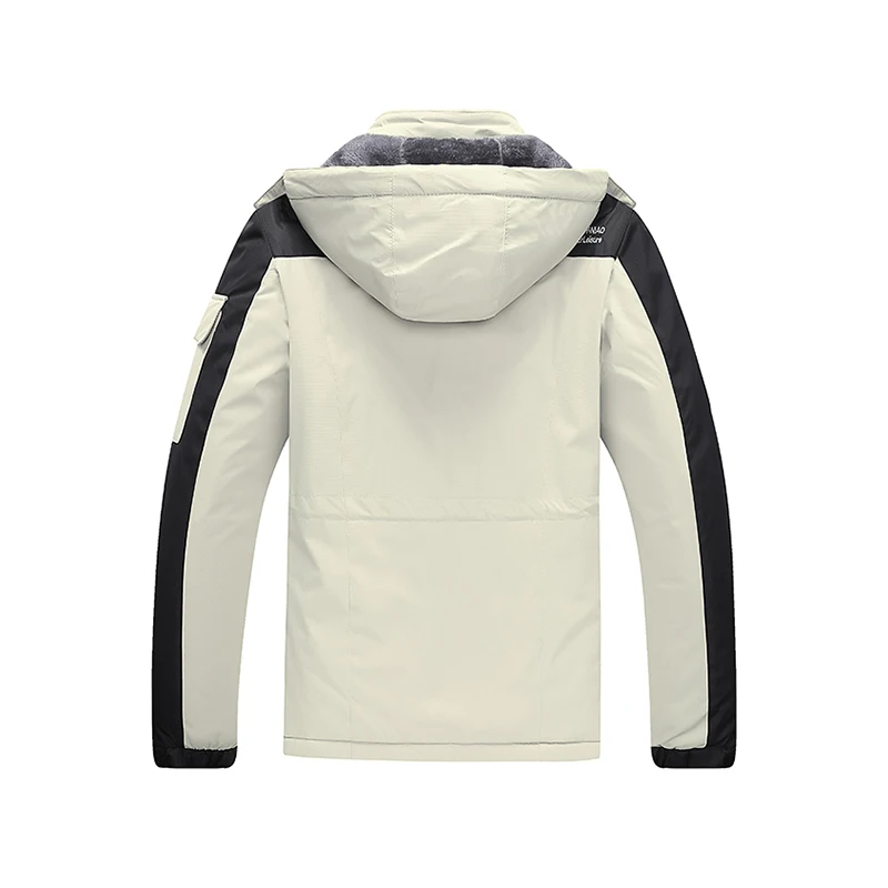 Plus Size 7XL 8XL Warm Thick Waterproof Jackets Men Winter Streetwear Parka Coats Outwear Windproof Hat Snow Overcoat Men Clothe