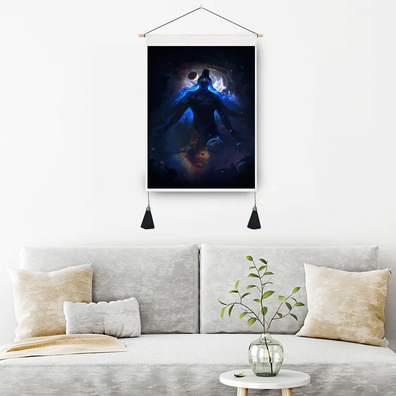 Лидер продаж индийская искусственная ткань подвесной тканевый фон для гостиной