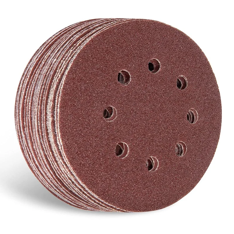 

Practical 20PCS 5-Inch 8-Hole Hook And Loop Sanding Discs Set, Durable Sander Paper, With 60 120 320 600 Assorted Grits