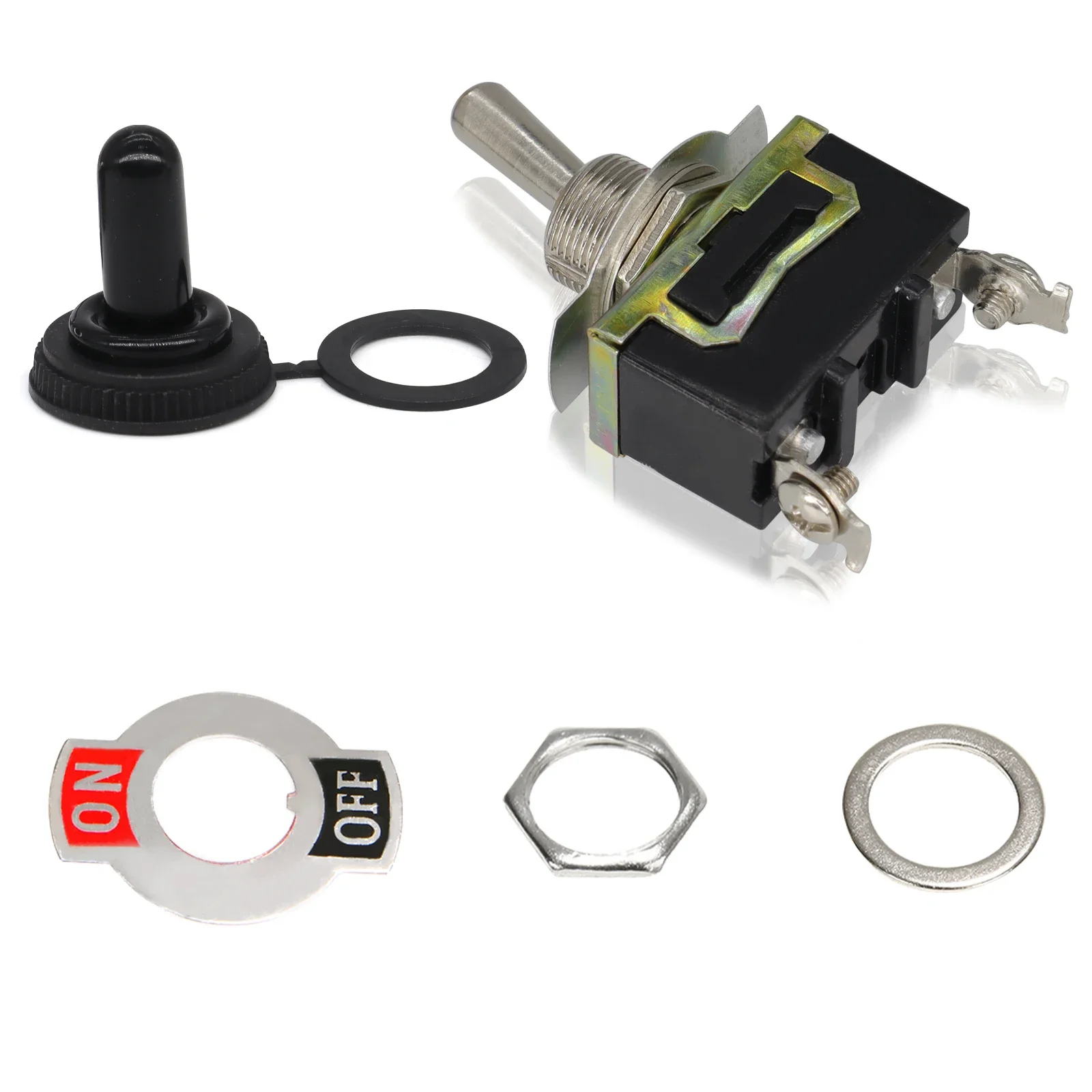 10X тумблер Rocker Flick 12 В приборная панель SPST включения/выключения водонепроницаемая