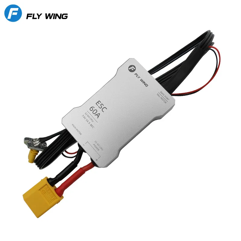 Фото Оригинальный FLY WING FW450L V3 450L 2 в 1 6S 60A ESC цифровой вертолет ESC запасные части для вертолета 450 №3