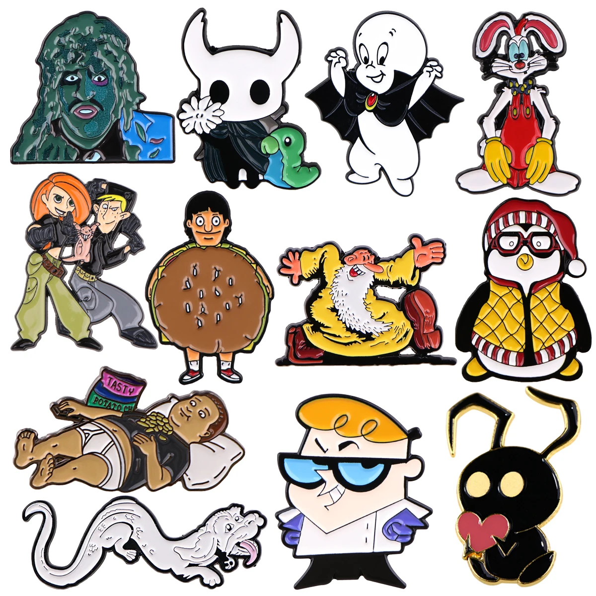 Эмалированные броши в виде мультяшных героев