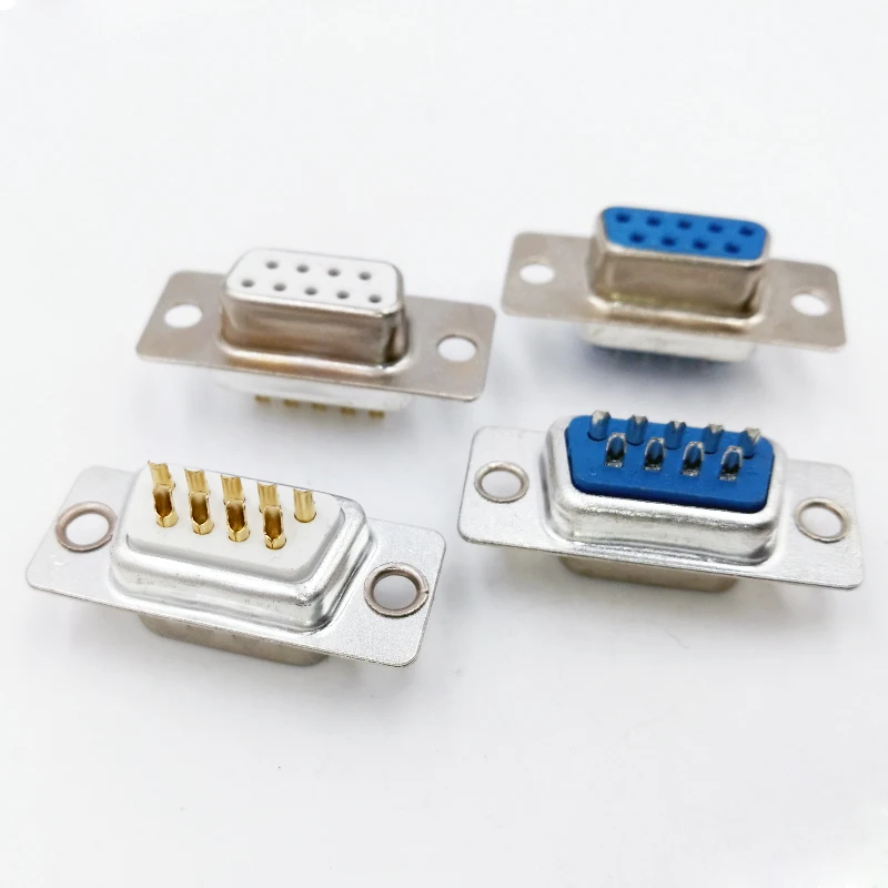 10PCS DB9 Adapter Connector Core RS232 Serial COM Plug Connectors Hole/pin DB15 Female Male Port Socket D Sub DP9 Plastic Case images - 6