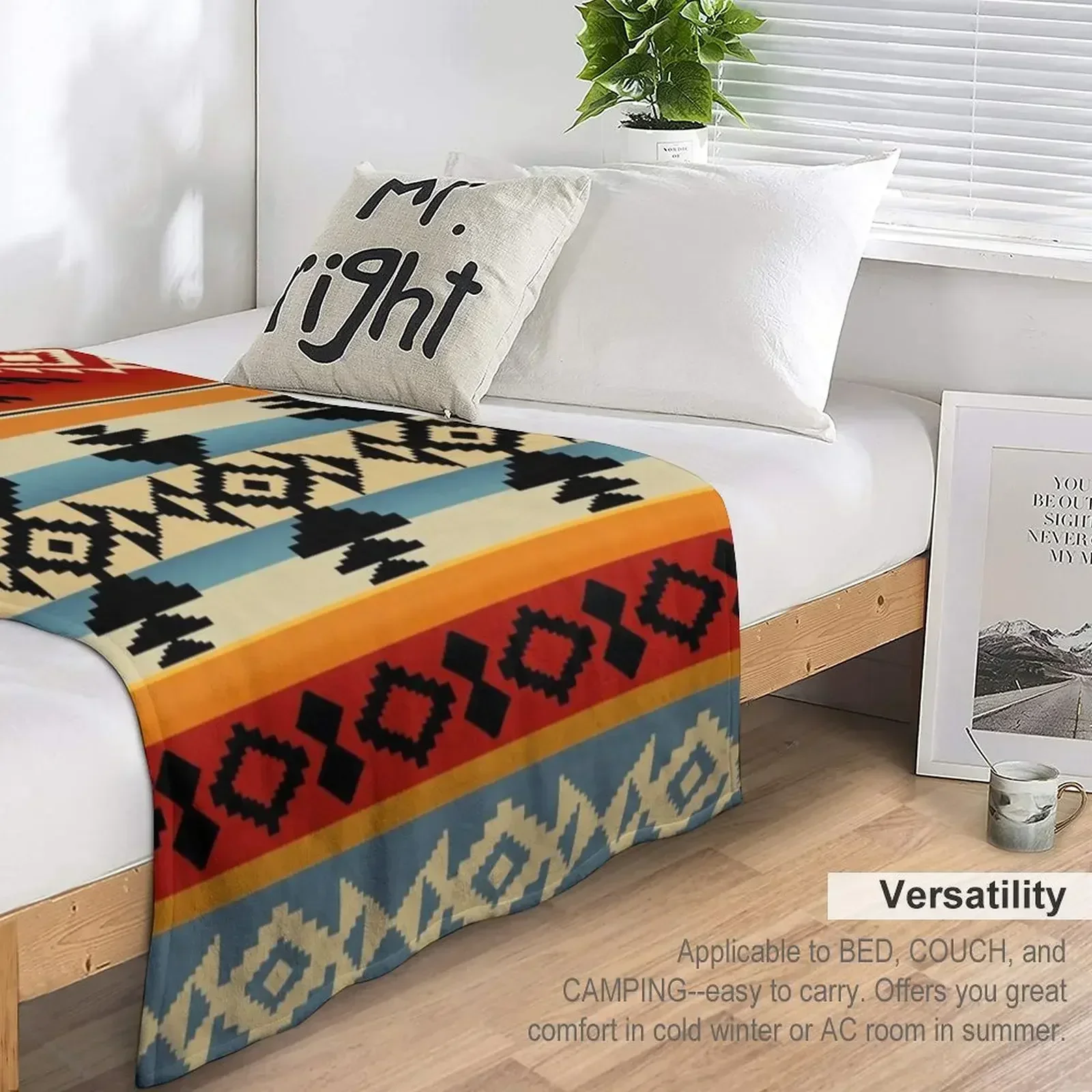 Thunderbird | Плед-одеяло с рисунком родной Америки плед на диван рождественские