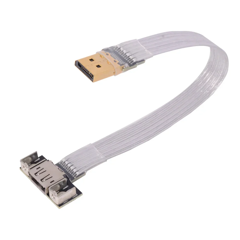 Экранированный плоский кабель ADT-Link DisplayPort V1.2/1.4 порт дисплея 165 Гц адаптер 1 4