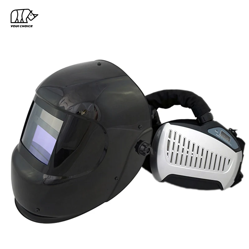 INWELT Powered air purifying fed filter arc welder face shield Welding mask auto darkening Respirator welding Helmet