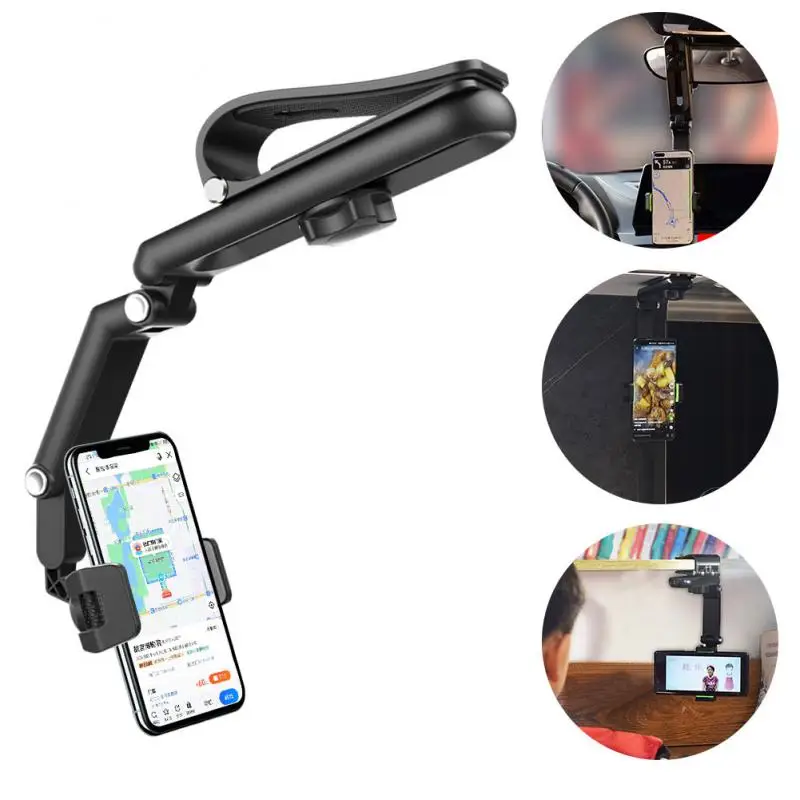 

Multifunctional Car Rearview Mirror Car Phone Holder Phone Holder For Desk Cell Phone Holder Kitchen Mobile Phone Accessories
