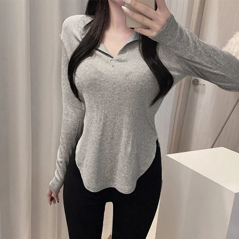 

2022 Модная белая футболка с графическим рисунком, женские топы, летние футболки с разрезом и коротким рукавом в Корейском стиле, женская футб...