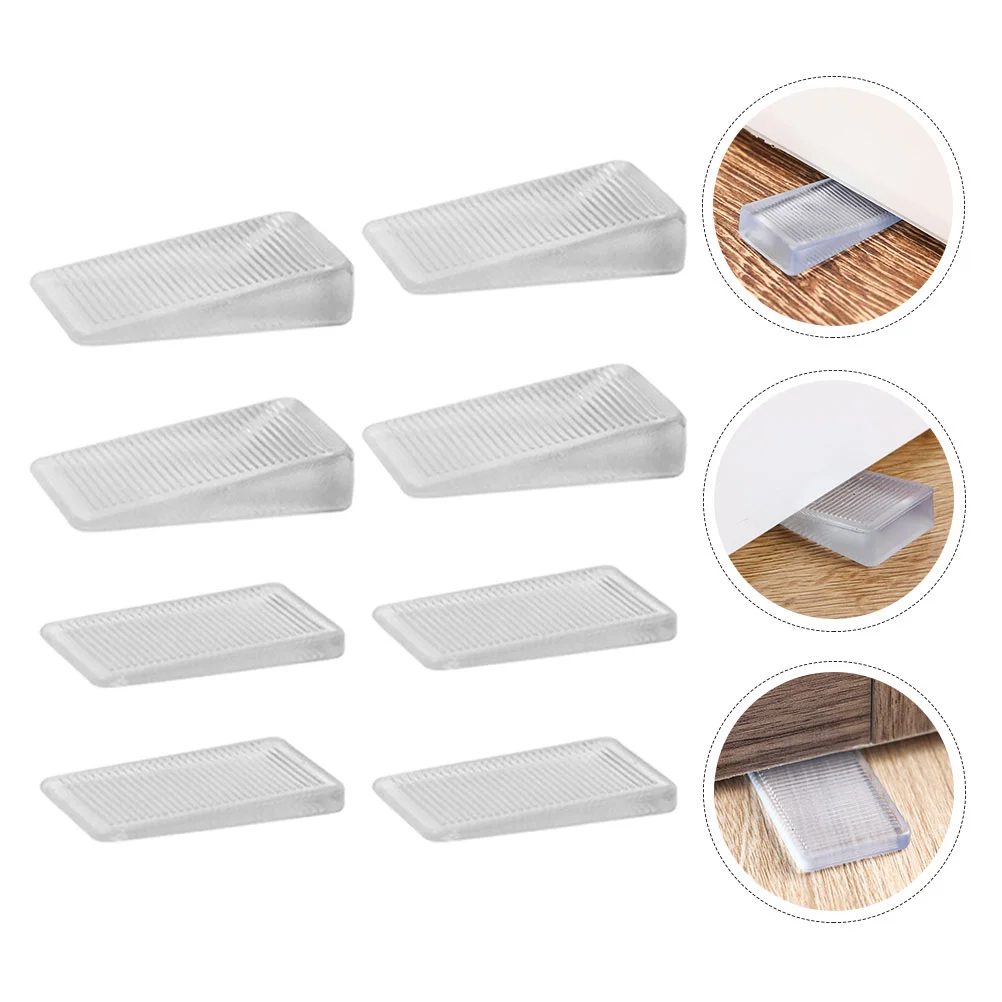 

Door Stop Stopper Shims Furniture Non Levelers Holder Stops Flexible Rubber Table Stoppers Scratching Plastic Floor Duty Heavy