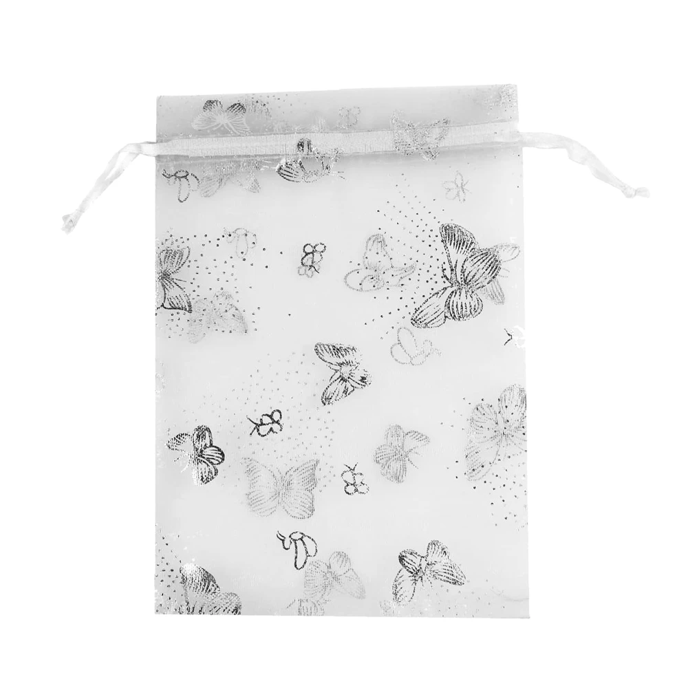 

Розовые пакеты из органзы в форме бабочки 50 шт