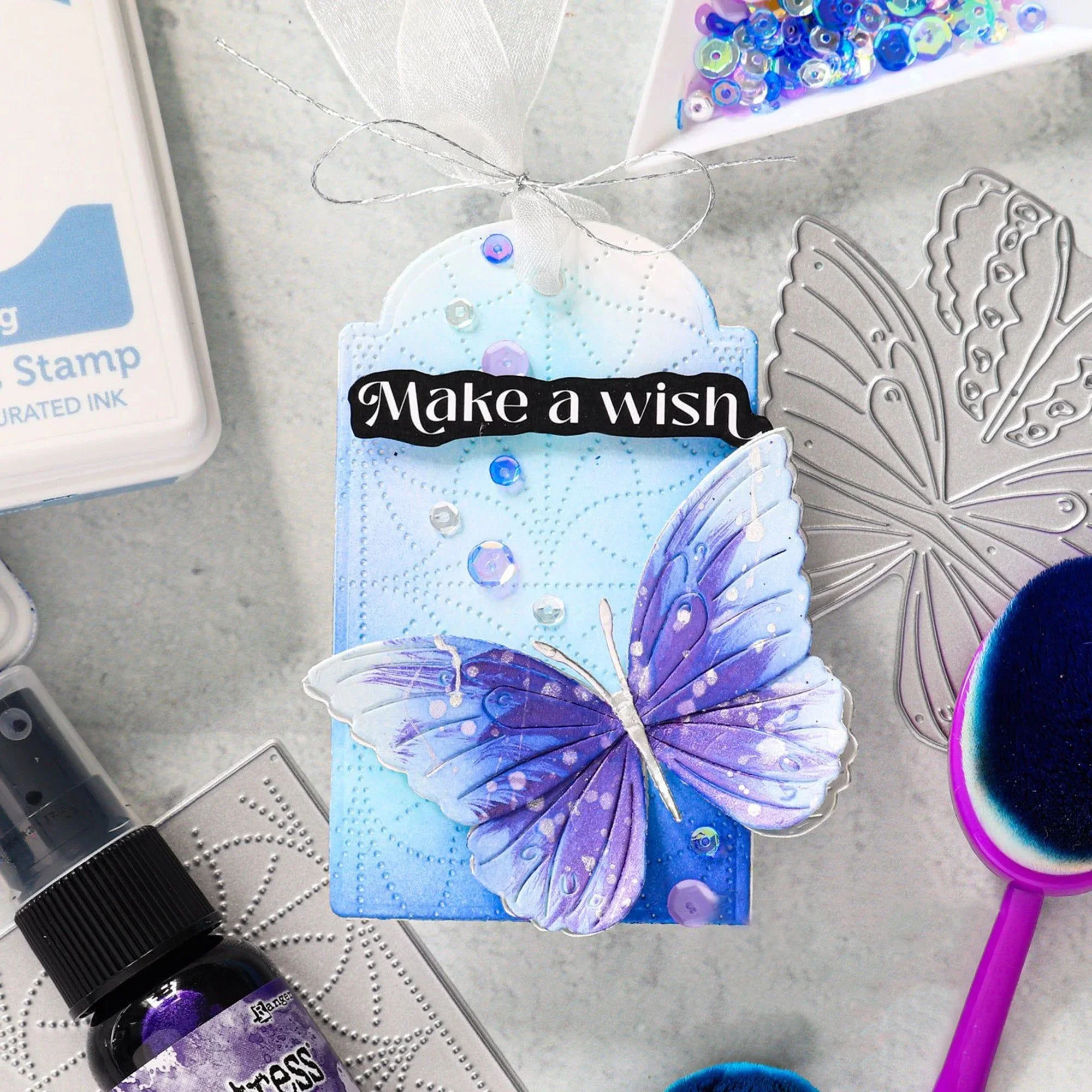 Piggy Craft металлические штампы для резки форма украшения бабочки скрапбук нож