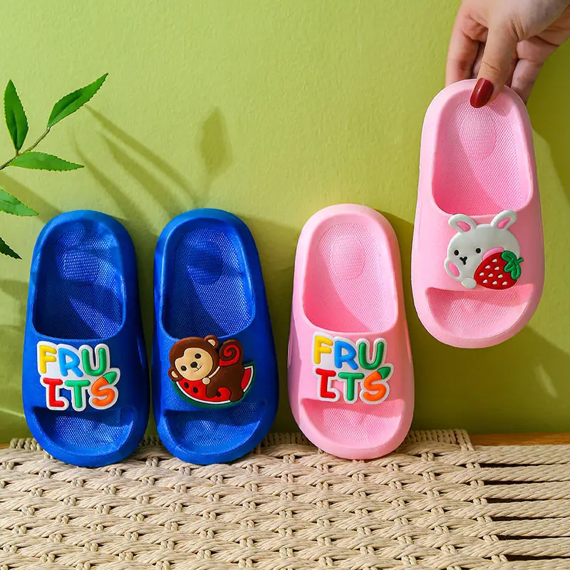 

Fruit Animals Children Slippers Fruit Style Summer Fashion Comfort Non-Slip Light Kid Shoes Casual Home Indoor Bathroom Slippers
