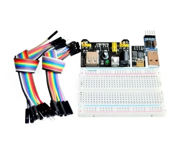 

WIFI Test Suite ESP8266 WIFI Module + CH340 + Power Supply + Breadboard