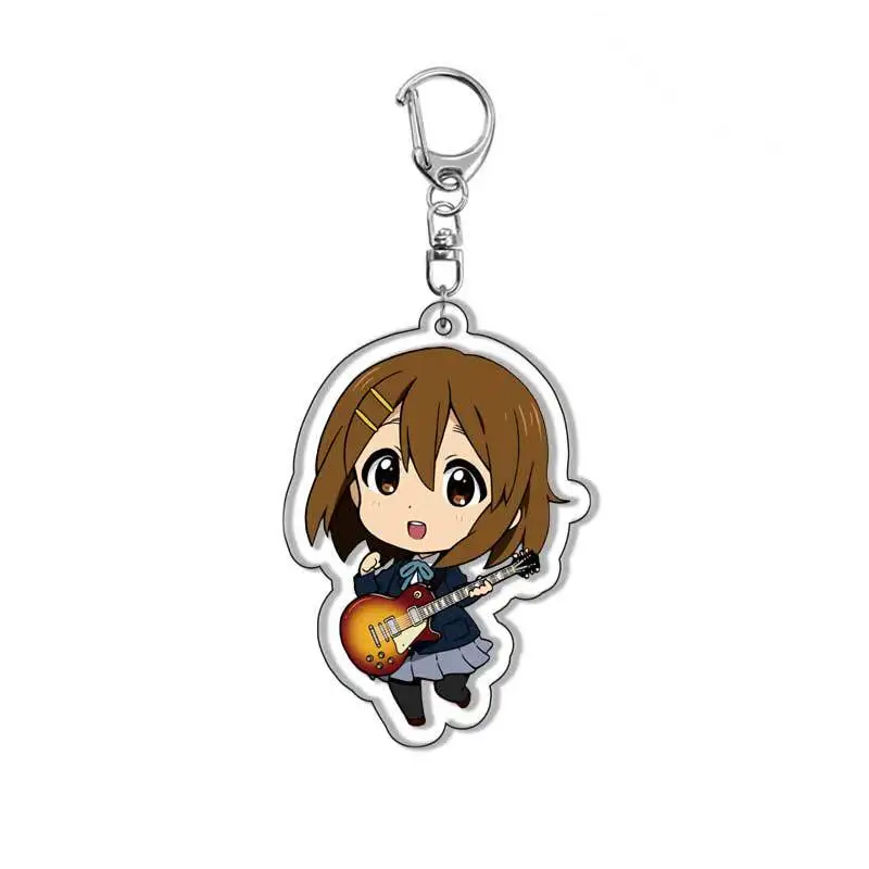 K-ON! Cartoon Anime Series Acrylic Keychain Backpack Pendant Unisex Birthday Gift Christmas Children's Toy
