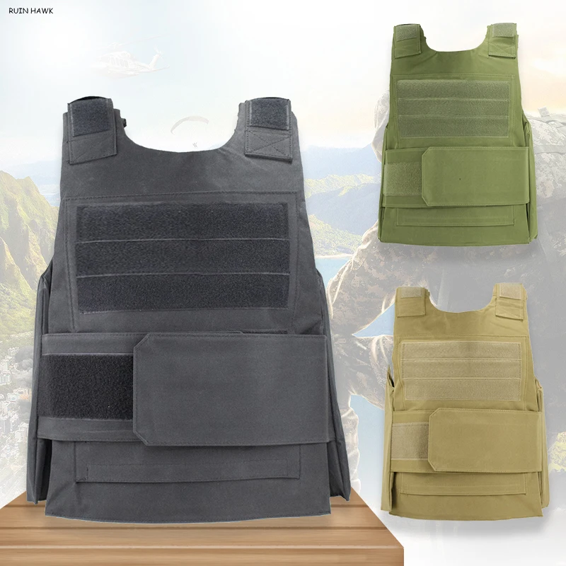 

Outdoor Sport Tactical Vest Hunting Military Gear Army Combat Airsoft Paintball Vest Plate Carrier Body Armor 600D Oxford