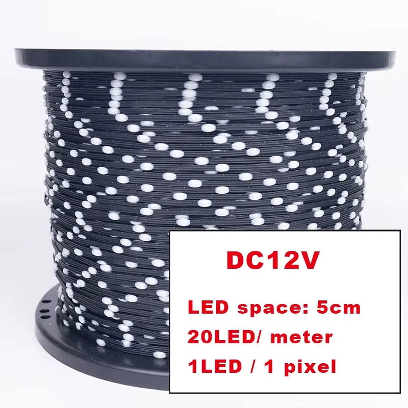 HarrisonTek WS2811 адресная светодиодная лента черная 5В/12В