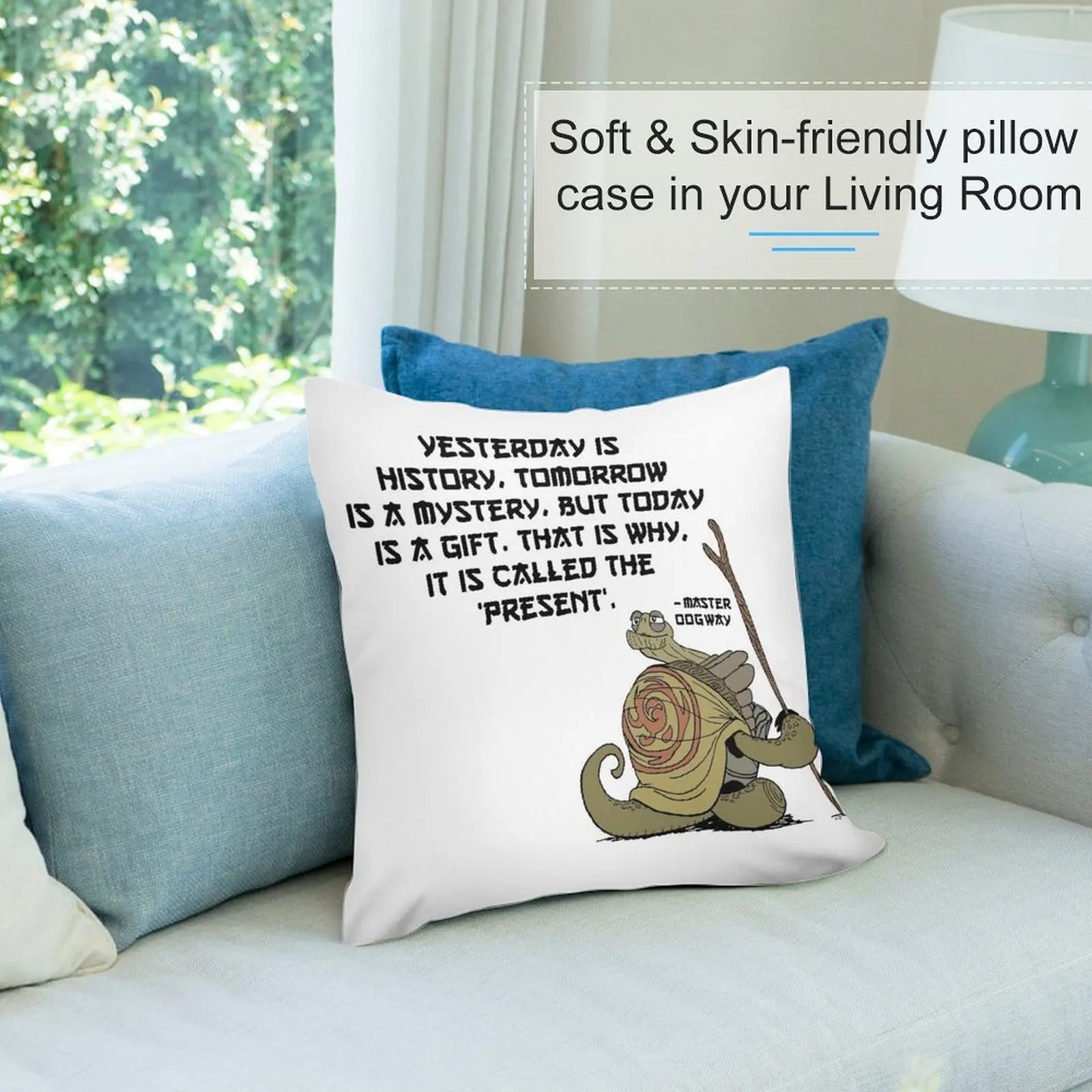 Наволочка с цитатой Master Oogway Fujian