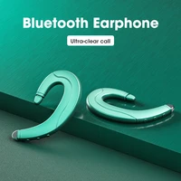 1 pair bone conduction earbuds tws wireless earphones ear hook bluetooth headphone sports running headset hifi stereo waterproof