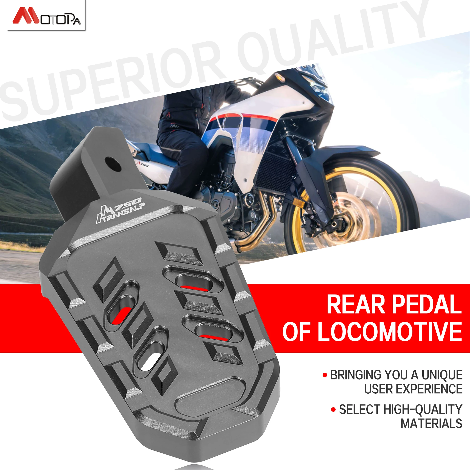 Для Honda XL 750 XL750 TRANSALP xl мотоцикла XL750V черные серебристые подножки алюминиевая