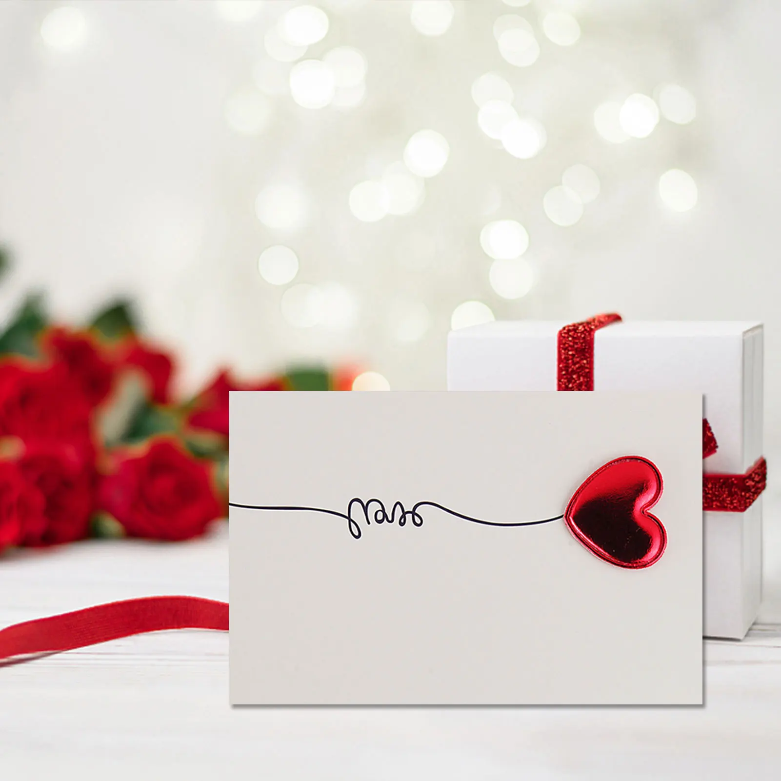 Открытка на день Святого Валентина ручная работа любовь поздравительная