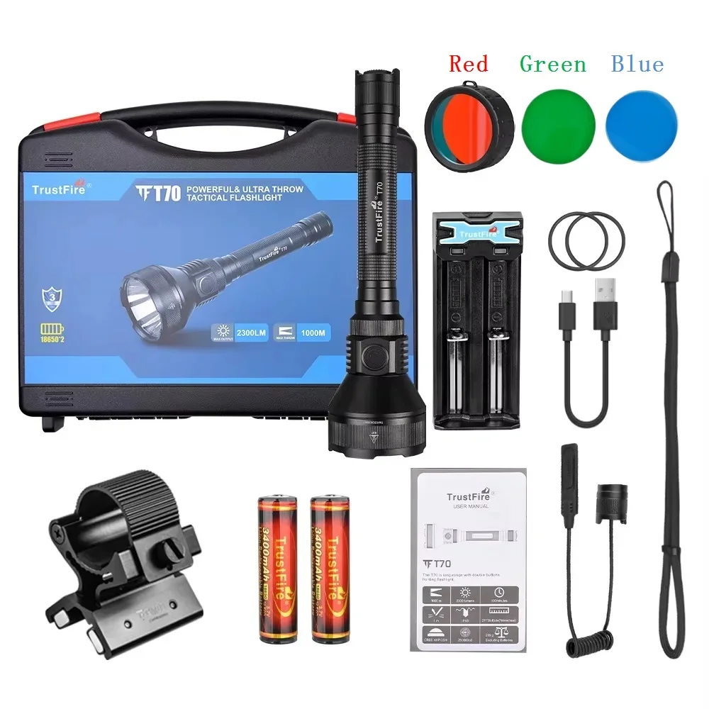

Trustfire мощный охотничий фонарик 2300LM