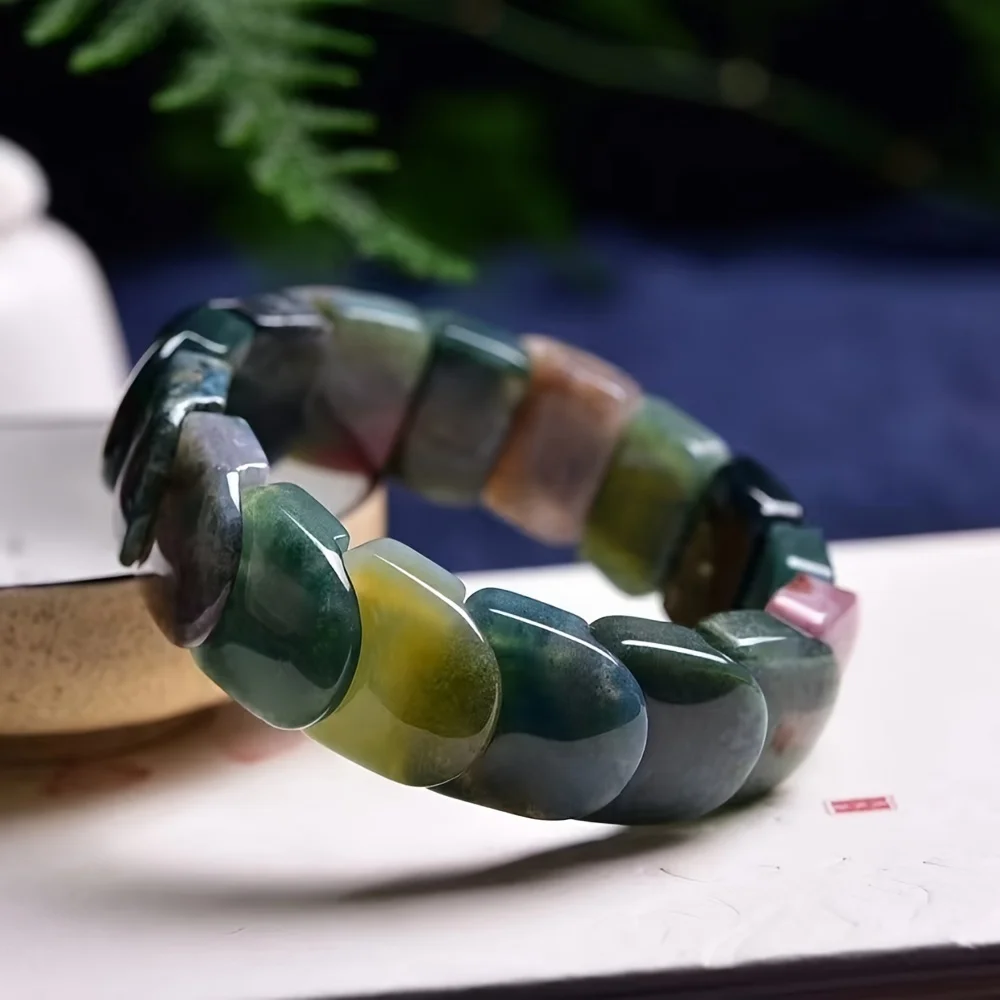 Браслеты из Моха и агата индийский агат украшение для дома религиозный