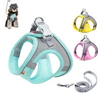 dog harness for small dogs cats reflective adjustable cat vest harness comfort fit for pet kitten puppy rabbit