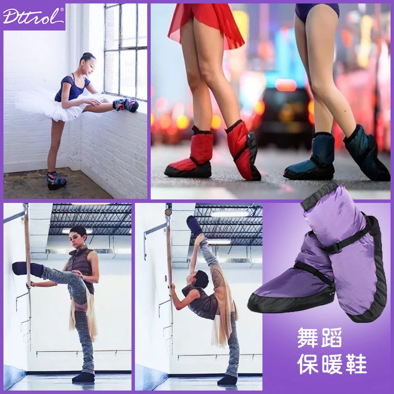 Winter Warm Pointe Dance Shoes Professional Ballet Warm-Ups for Women Soft  Boots Protection Foot Ballerina Booties images - 6