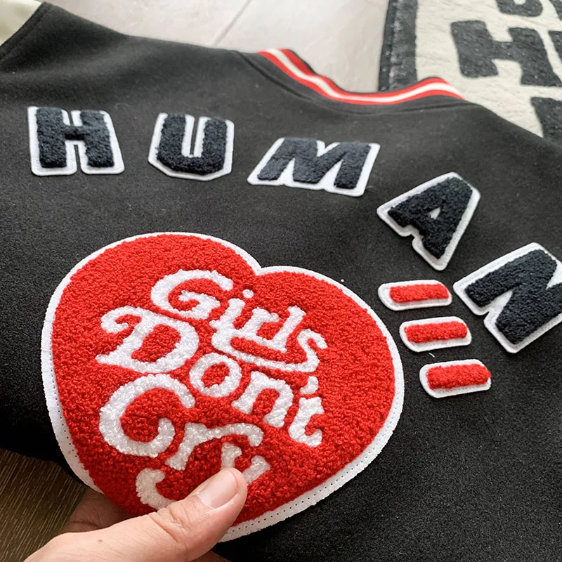 HUMAN MADE Jacket Casual H Letter Embroidery Men Women 1:1 High Quality Human Made Baseball Jacket