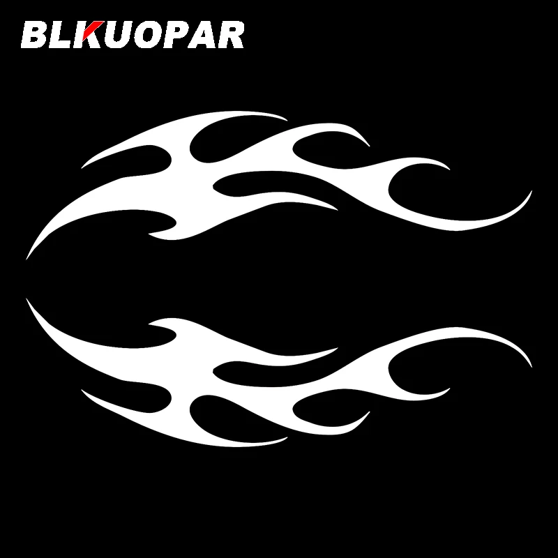 BLKUOPAR для племенного пламени, автомобильные наклейки, Солнцезащитная окклюзия, наклейка с царапинами, Виниловая наклейка для багажника, скейтборда, искусственная защита двери автомобиля