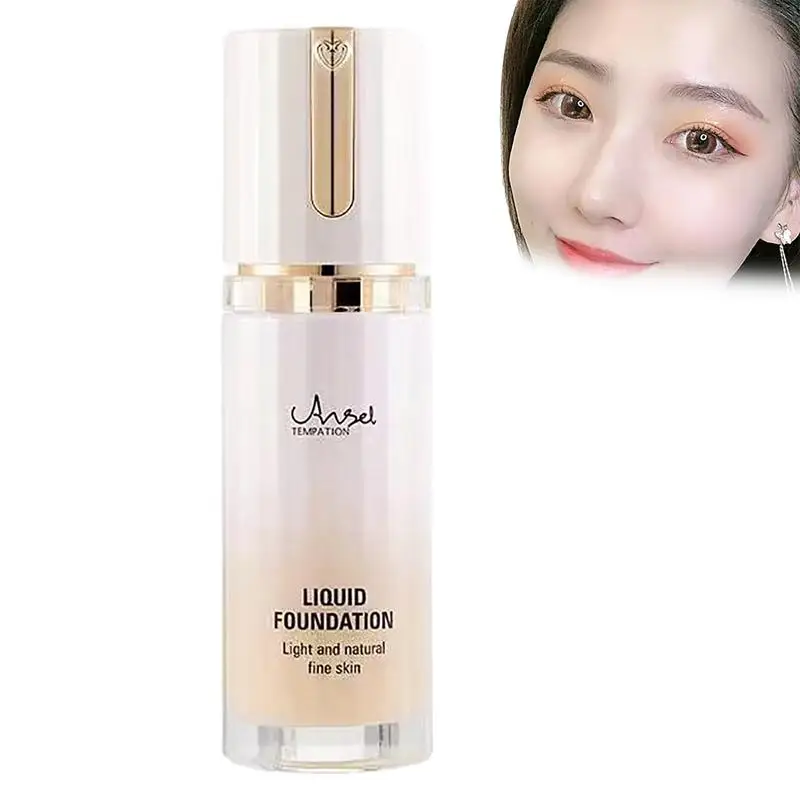 

Foundation Makeup Full Coverage Lightweight Breathable Foundation & Concealer Smooth Matte Creamy Liquid Foundation Corrector