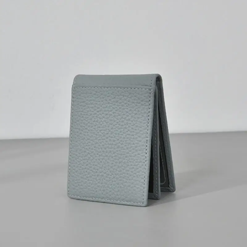 Ультратонкий держатель для карт из коровьей кожи San Maries простой кредитных Модный