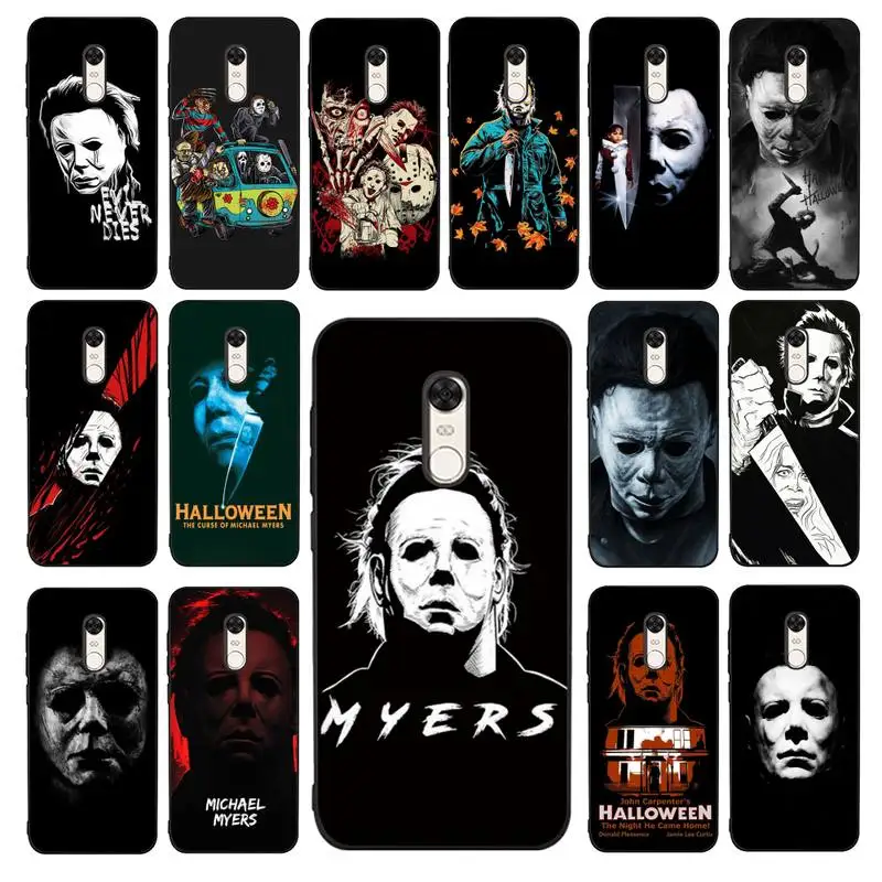 

Babaite The Curse Of Michael Myers Horror Movie Phone Case for Redmi 5 6 7 8 9 A 5plus K20 4X 6 cover