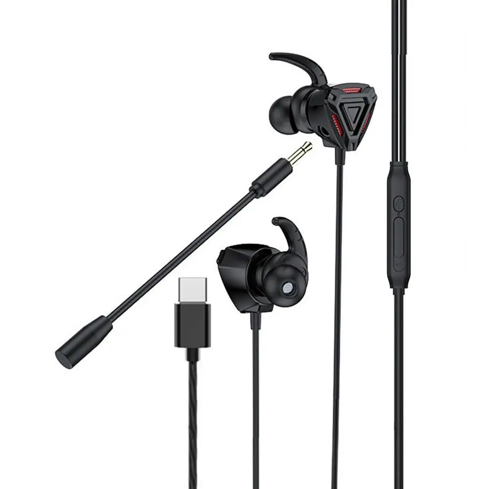 

Проводная игровая гарнитура Type-c для Pubg PS4 CSGO Casque Gamer, наушники-вкладыши, портативные проводные наушники с шумоподавлением для Huawei