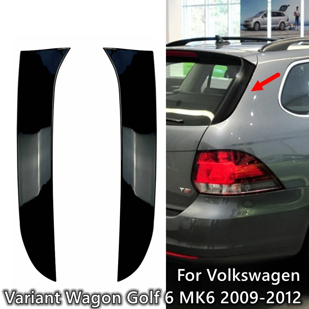 

Задний боковой спойлер на окно для Volkswagen Wagon Choice Golf 6 MK6 2009-2012, задний боковой спойлер из АБС-пластика, сплиттер, аксессуары